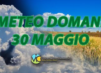 Le previsioni meteo di oggi 30 maggio 2023