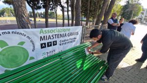 Inaugurazione a Lecce della panchina verde nella giornata internazionale della miastenia gravis - Corriere Salentino