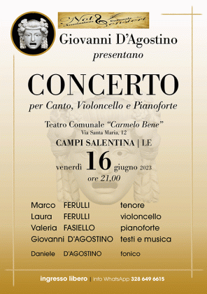 Un Medico, Giovanni D’Agostino e le sue Composizioni Musicali, questa sera in Concerto a Campi Salentina sotto il segno di un genio, Carmelo Bene - Corriere Salentino