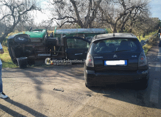 Schianto tra auto e camion nel Capo di Leuca, in tre finiscono in ospedale: tanta paura, ma lievi ferite