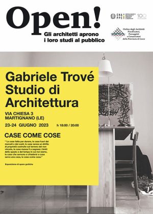 Venerdì 23 e sabato 24 giugno “Open, Studi aperti”, gli architetti salentini aprono i loro studi - Corriere Salentino