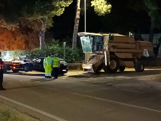 Dramma nel Salento, Alfa si schianta contro una trebbiatrice: muore una donna. Grave il marito - Corriere Salentino