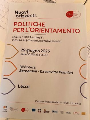 Misura “Punti Cardinali: incontri su prospettive e nuovi scenari”, ampia partecipazione all’incontro di Lecce - Corriere Salentino
