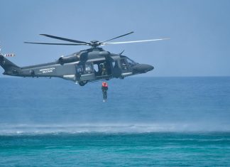 61° Stormo Aeronautica Militare: esercitazione di ricerca e soccorso con recupero naufrago in mare aperto