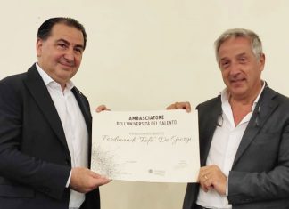 Ferdinando “Fefè” De Giorgi nominato “Ambasciatore Unisalento”