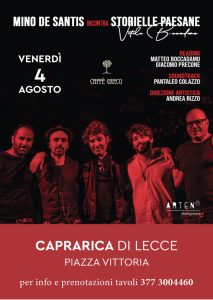 Al Caffè Greco di Caprarica un inizio di Agosto all’insegna della buona musica e della cultura - Corriere Salentino