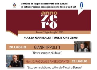 Ettore Bassi, il Gen. Angelosanto, Repice, Idriss, Karima, Gianni Ippoliti ospiti a Tuglie di Anno Zero