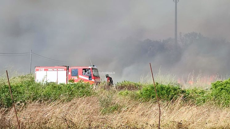 Salento nella morsa degli incendi: altra giornata nera. A Torre Mozza bagnanti e turisti in fuga da spiagge e residence - Corriere Salentino