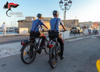 La prevenzione si fa ecologica, nel Salento carabinieri su bici e quadricicli elettrici