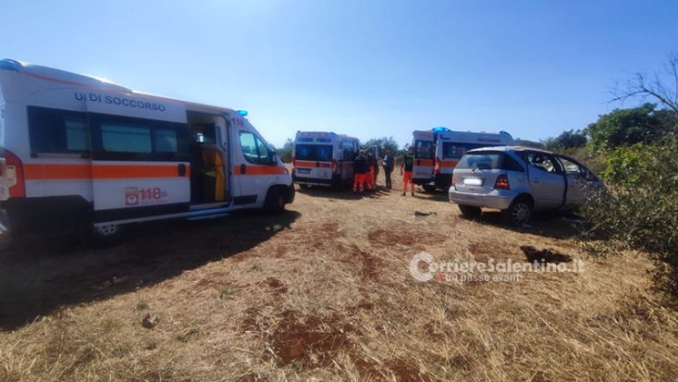 Schianto sulla provinciale, tre feriti gravi - Corriere Salentino