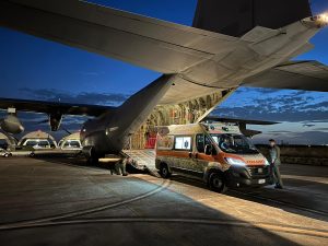 Tricase: neonato in pericolo di vita, C-130J lo trasferisce in volo con l’ambulanza da Lecce a Pratica di Mare - Corriere Salentino