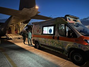 Tricase: neonato in pericolo di vita, C-130J lo trasferisce in volo con l’ambulanza da Lecce a Pratica di Mare - Corriere Salentino