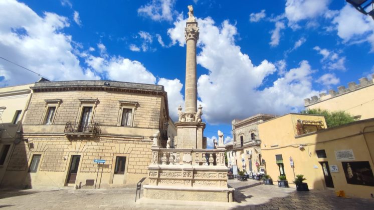 Presicce, la Colonna di Sant’Andrea torna a splendere dopo i lavori di restauro - Corriere Salentino