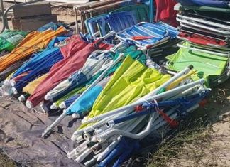 Lidi abusivi sulla spiaggia libera, scattano sequestri a Salve