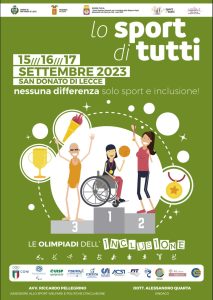 San Donato di Lecce - Lo Sport di Tutti – Le Olimpiadi dell’Inclusione 2023 – 15-16-17 settembre 2023 - Corriere Salentino