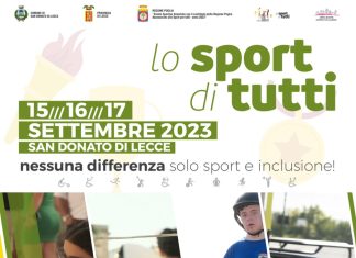 San Donato di Lecce – Lo Sport di Tutti – Le Olimpiadi dell’Inclusione 2023 – 15-16-17 settembre 2023