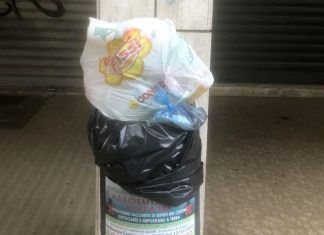 Rifiuti domestici nei cestini gettacarte, da gennaio 41 sanzioni
