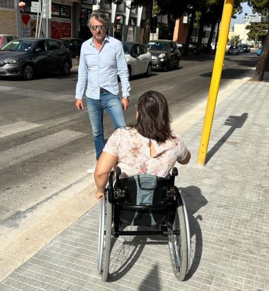 Disabilità, Capoccia (MRS) “Rifanno il marciapiede in viale Grassi e dimenticano di realizzare gli scivoli per i disabili” - Corriere Salentino