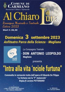 “Intra alla vita ‘nciole furtuna”. Teatro dialettale a Magliano - Corriere Salentino