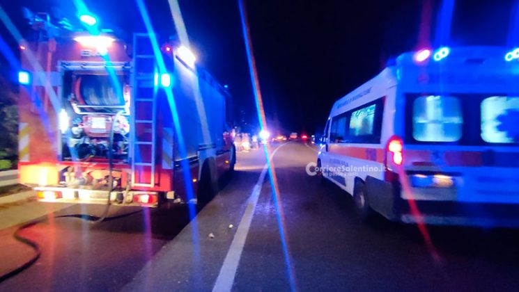 Prima lo schianto, poi l'auto prende fuoco: uomo muore carbonizzato  - Corriere Salentino