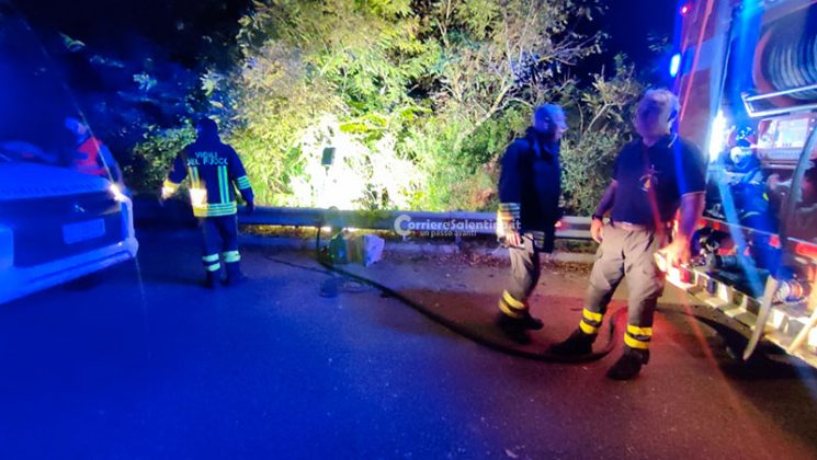 Prima lo schianto, poi l'auto prende fuoco: uomo muore carbonizzato  - Corriere Salentino