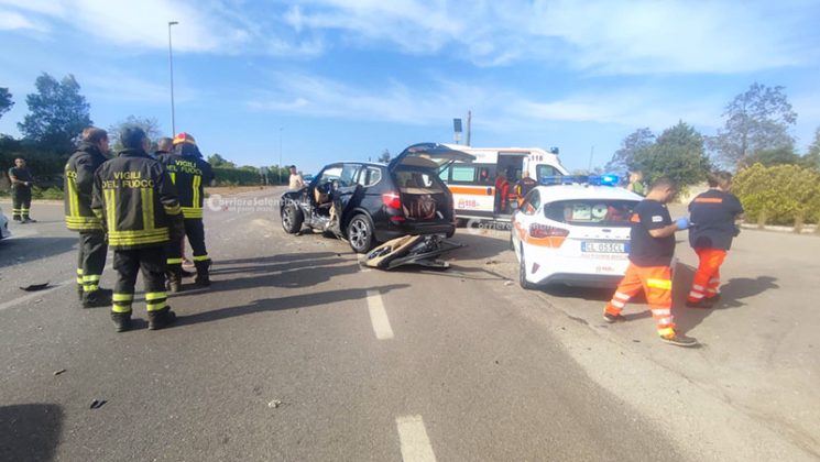 Violento impatto all'incrocio sulla statale 275: tre feriti trasportati in ospedale - Corriere Salentino