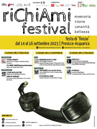 RiChiAmi festival, festa di "finizio" dal 14 al 16 settembre a Presicce-Acquarica - Corriere Salentino