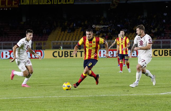 Lecce poco lucido, impreciso e con le polveri bagnate: al Via del Mare passa il Torino per 1 a 0 - Corriere Salentino