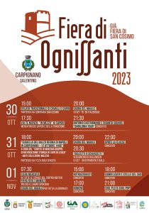 Fiera di Ognissanti 2023: dal 30 ottobre al 1 novembre a Carpignano Salentino tre giorni di eventi - Corriere Salentino
