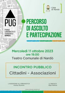 Piano Urbanistico, domani a Nardò l’ascolto di cittadini e associazioni - Corriere Salentino