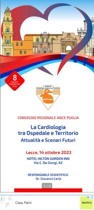 Convegno Regionale ANCE Puglia: La Cardiologia tra Ospedale e Territorio - Corriere Salentino