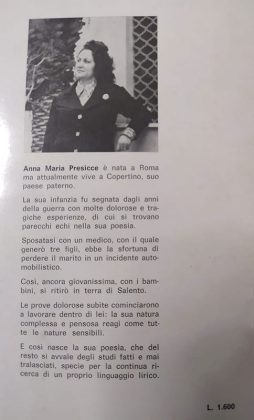 Ritornano in libreria i due volumi di poesie di Anna Maria De Benedittis Presicce - Corriere Salentino