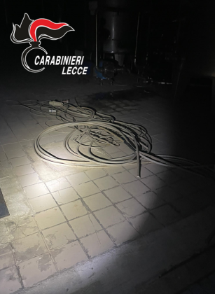 Tentano il furto di cavi in un'azienda, uno dei ladri cade nel pozzo: in tre ai domiciliari, caccia al quarto complice - Corriere Salentino