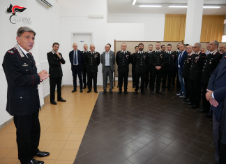 Il Comandante della legione carabinieri “Puglia” Generale di brigata Ubaldo Del Monaco in visita al comando provinciale carabinieri di Lecce