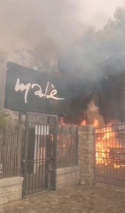 Lunga scia di fuoco in tutto il Salento: vasto incendio a Santa Cesarea. Danni anche al Malè - Corriere Salentino