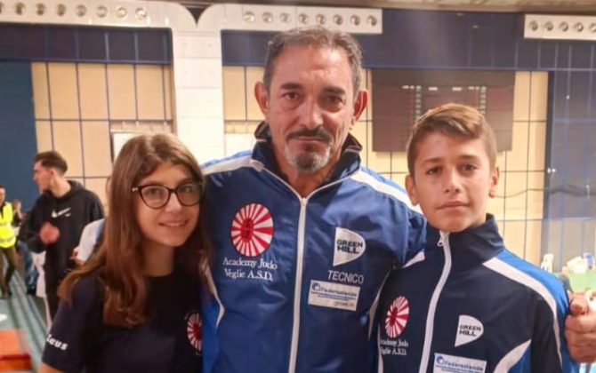 L’ASD Academy judo Veglie del maestro Carrozzo alla finale del campionato italiano esordienti di Riccione con Amedeo Taurino e Martina Stano - Corriere Salentino