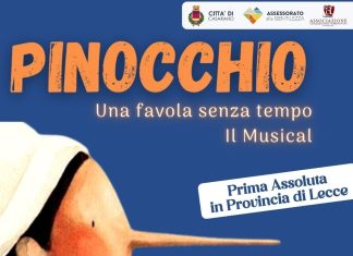 Il Comune di Casarano promuove la Gentilezza. Tutto pronto per la messa in scena del musical: “Pinocchio, una favola senza tempo”