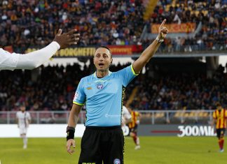L’arbitro di Napoli-Lecce: fischia il siciliano Abisso: bilancio negativo con i giallorossi