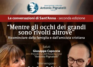 Le conversazioni di Sant’Anna, sabato “Mentre gli occhi dei grandi sono rivolti altrove”