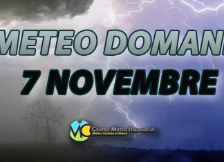 Le previsioni meteo di domani 7 novembre 2023