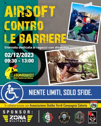 Airsoft contro le barriere, domani l’evento - Corriere Salentino