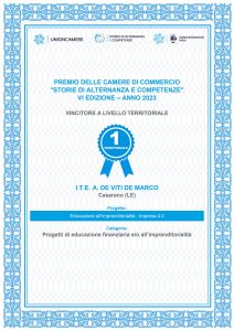 Premio “Storie di Alternanza e Competenze” Camera di Commercio di Lecce all’ITE De Viti De Marco di Casarano - Corriere Salentino