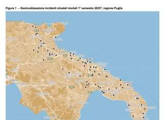 Incidenti stradali in Puglia, nel primo semestre 2023 non si registrano aumenti