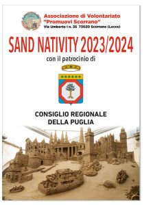 Inaugurazione col Nunzio Apostolico Mons.Luigi Pezzuto per il Presepe di sabbia di Scorrano - Corriere Salentino