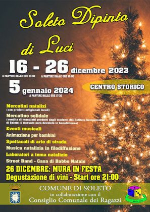 Il 26 Dicembre “Soleto Dipinto di Luci” e “Le mura in festa”: a Soleto artisti di strada, mercatini natalizi, musica, sapori e vini - Corriere Salentino