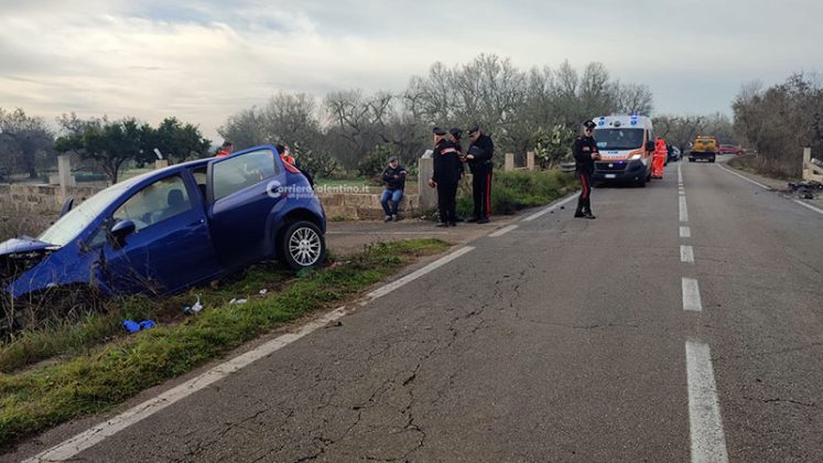 Tragedia nel basso Salento, perde il controllo della Punto e si ribalta: muore 23enne - Corriere Salentino