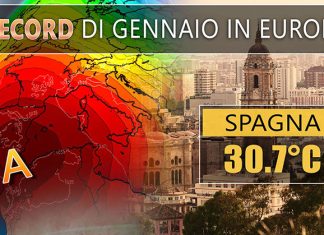 3BMETEO.COM: “Giorni della Merla primaverili sull’Italia, record di gennaio in Europa con 30°C in Spagna”