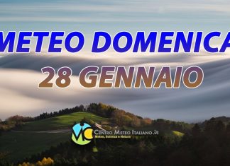 Le previsioni meteo di oggi 28 gennaio 2024