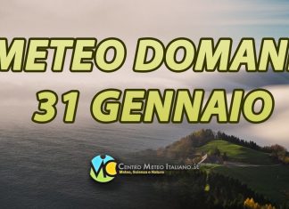 Le previsioni meteo di domani 31 gennaio 2024