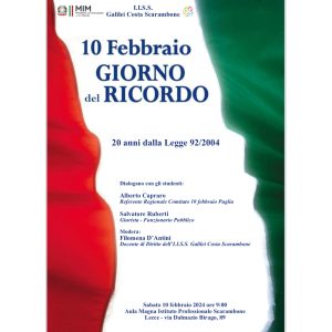 Il “Giorno del Ricordo”, all’IISS Galilei Costa Scarambone di Lecce le iniziative per rinnovare la memoria di tutte le vittime delle foibe - Corriere Salentino
